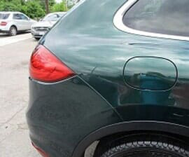 Repaired Green Car